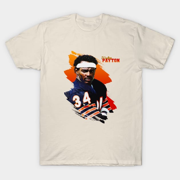 Walter Payton T-Shirt by Aloenalone